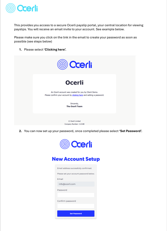Ocerli account